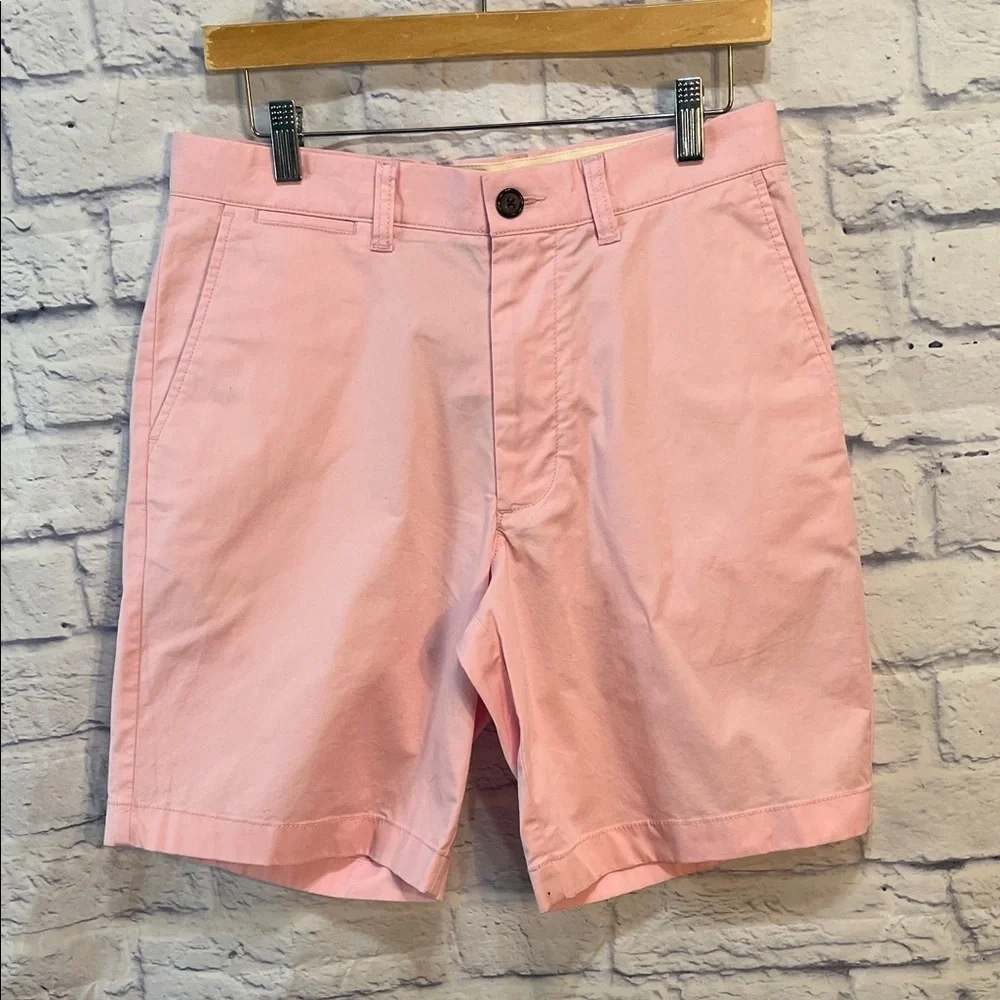J. Crew Portsider Men’s Shorts Stretch Chino Bayside Pink Size 30 Inseam 9”